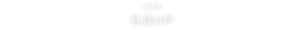 VOICE 社員の声